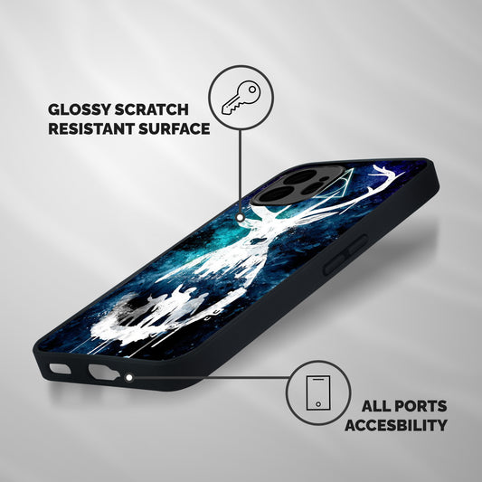 White Deer Shockproof Hybrid Protection (Metal + TPU) Back Case Cover