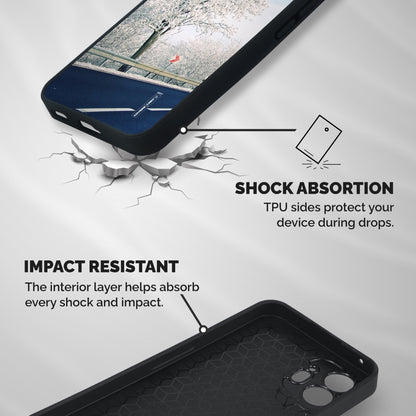 White Snow Tree Shockproof Hybrid Protection (Metal + TPU) Back Case Cover