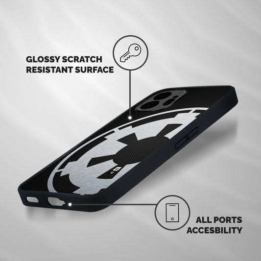 White Wheel Shockproof Hybrid Protection (Metal + TPU) Back Case Cover