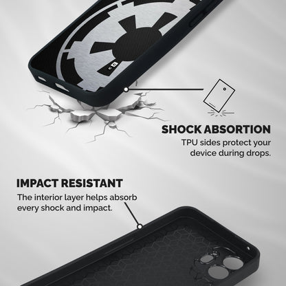 White Wheel Shockproof Hybrid Protection (Metal + TPU) Back Case Cover