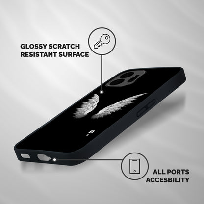 White Wings Shockproof Hybrid Protection (Metal + TPU) Back Case Cover