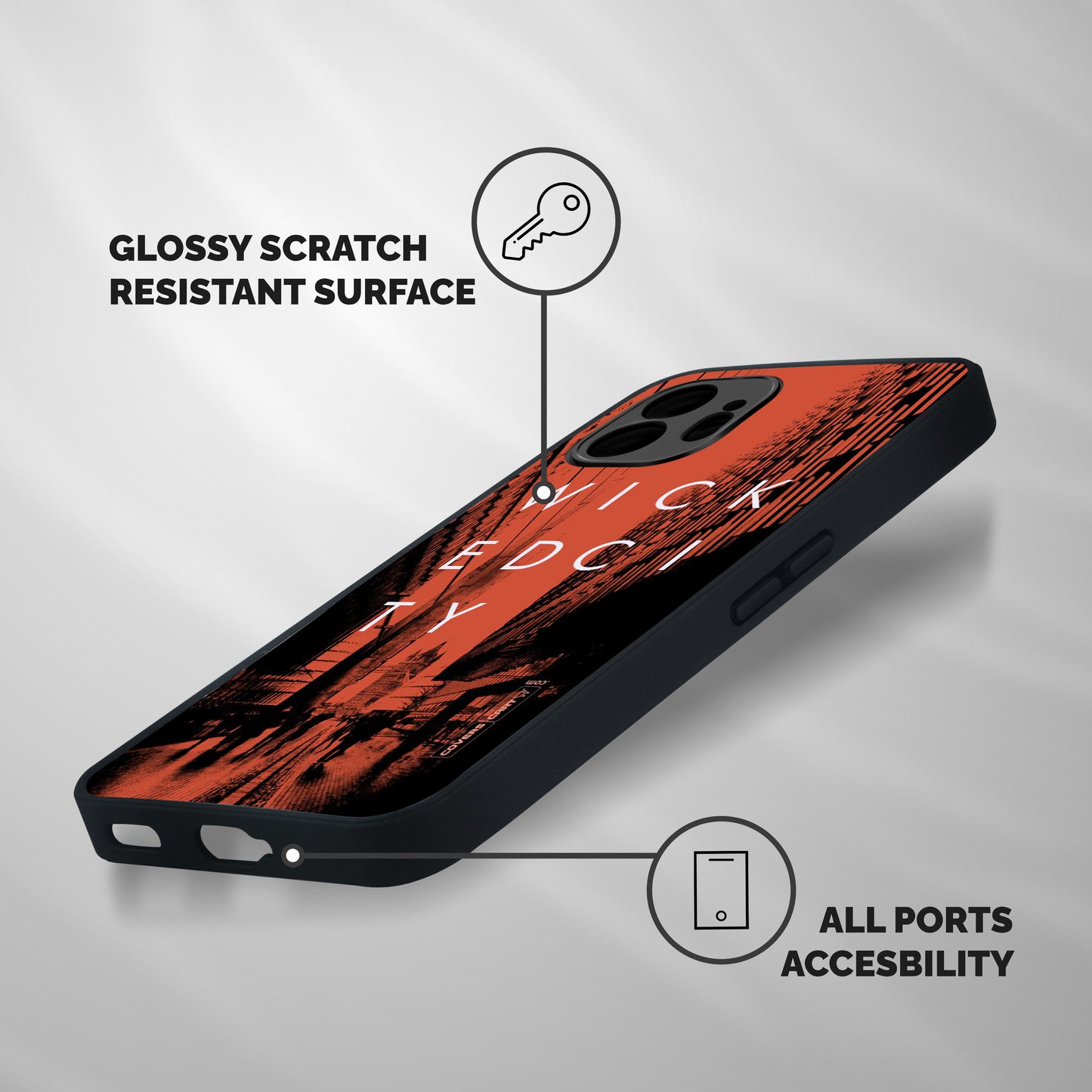 Wicked City Shockproof Hybrid Protection (Metal + TPU) Back Case Cover