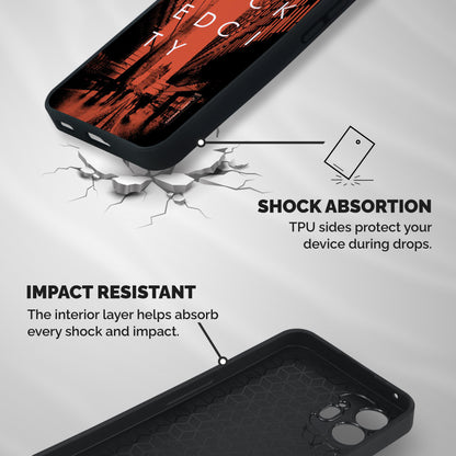 Wicked City Shockproof Hybrid Protection (Metal + TPU) Back Case Cover
