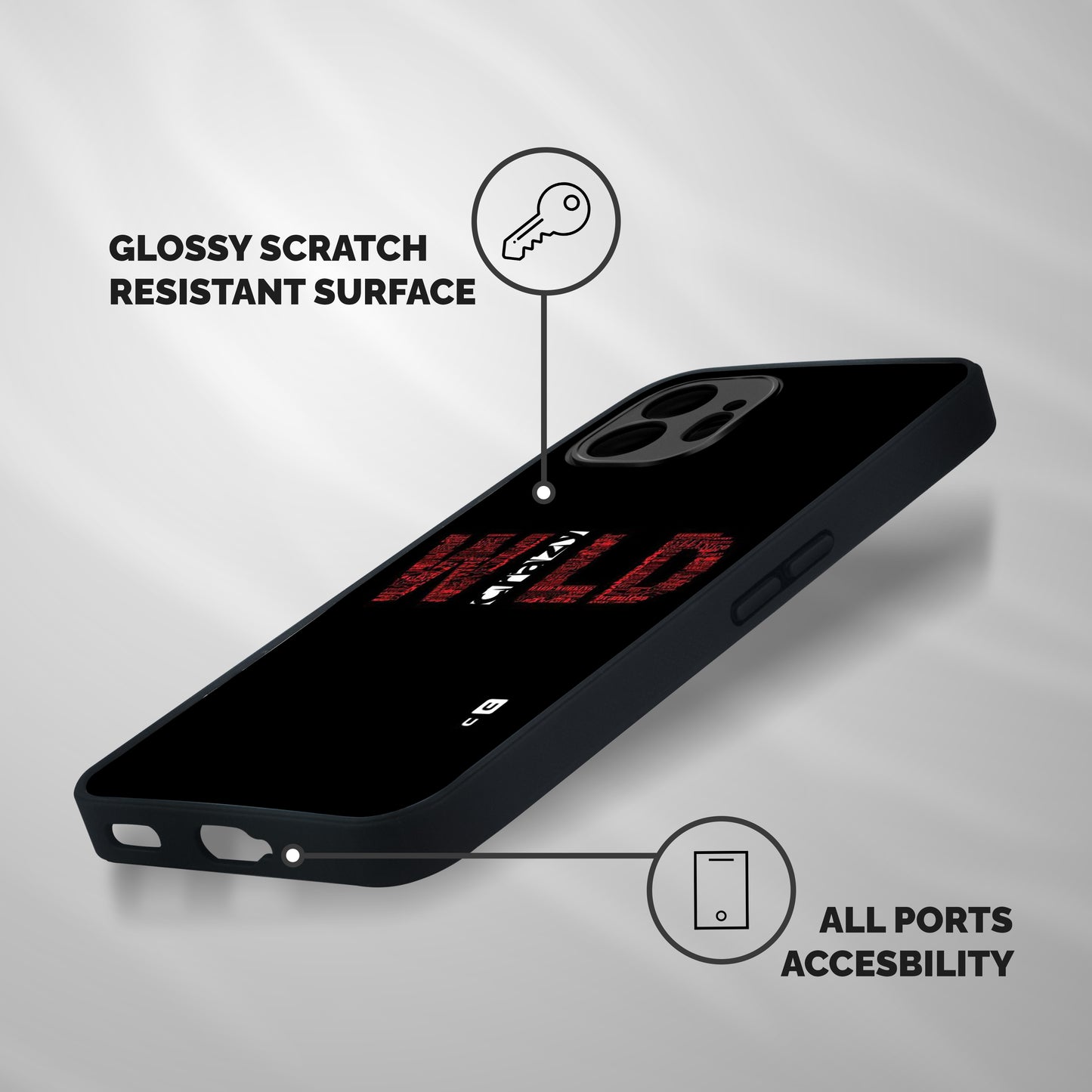 Wild Crazy Shockproof Hybrid Protection (Metal + TPU) Back Case Cover