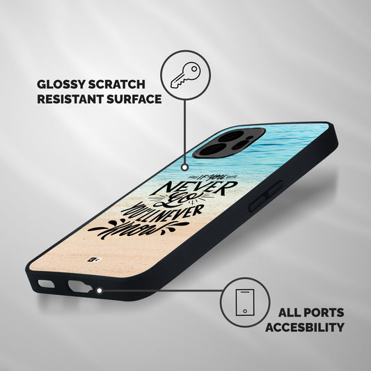 Will Never Know Shockproof Hybrid Protection (Metal + TPU) Back Case Cover
