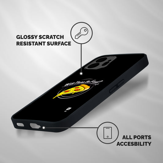 Will There Be Food Shockproof Hybrid Protection (Metal + TPU) Back Case Cover