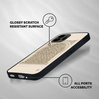 Window Ornaments Shockproof Hybrid Protection (Metal + TPU) Back Case Cover