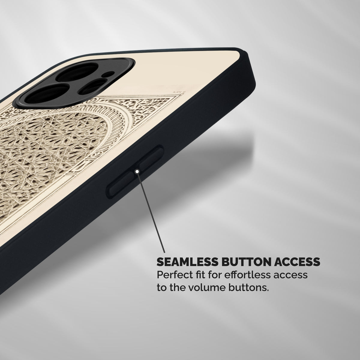 Window Ornaments Shockproof Hybrid Protection (Metal + TPU) Back Case Cover