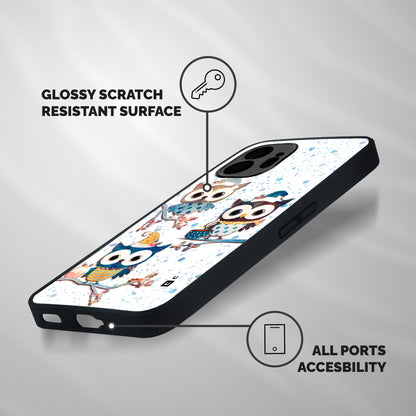 Winter Owls Shockproof Hybrid Protection (Metal + TPU) Back Case Cover