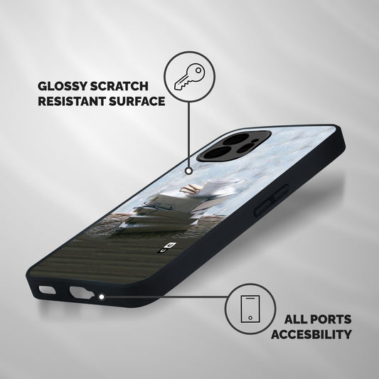 Winter Reads Shockproof Hybrid Protection (Metal + TPU) Back Case Cover