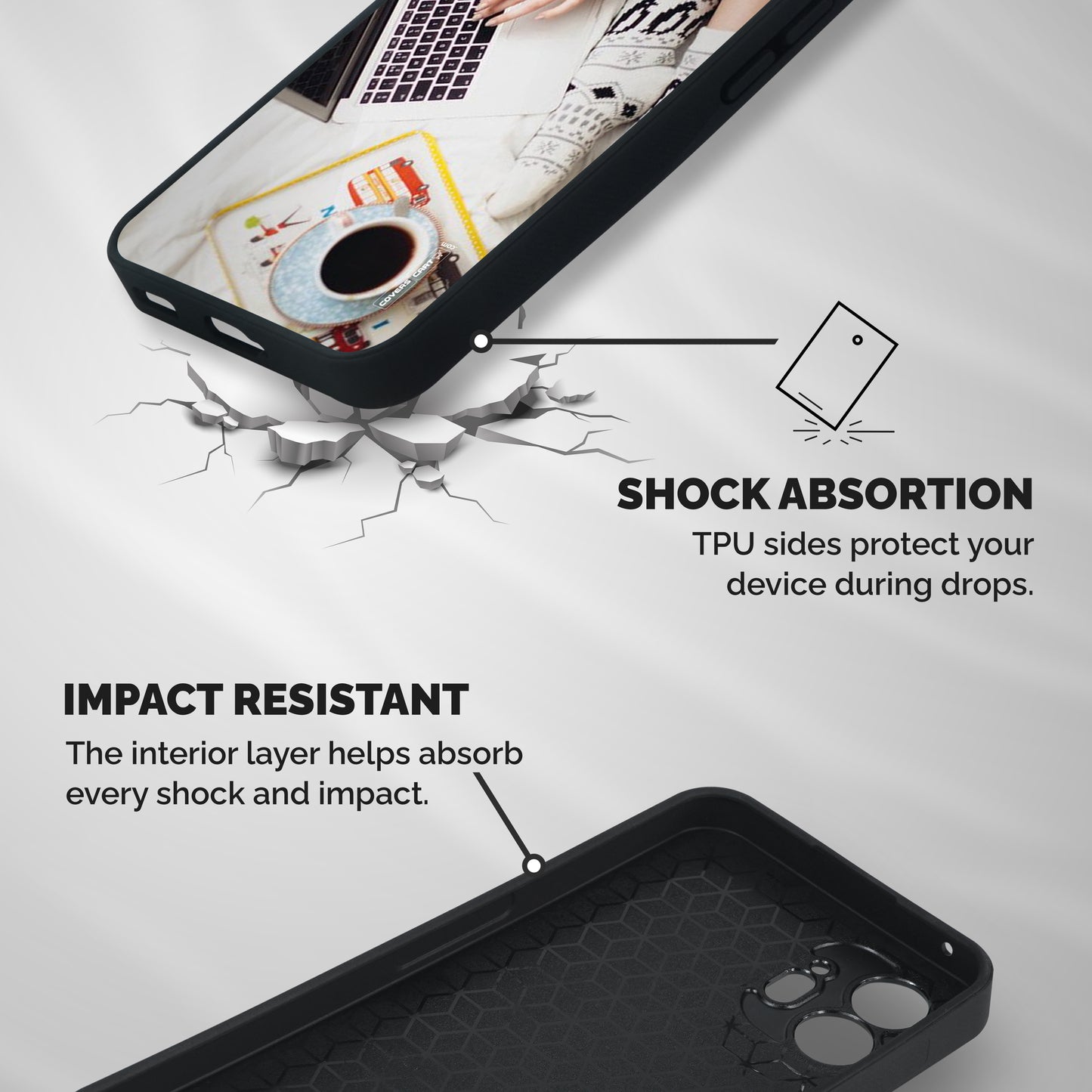 Winter Relaxation Shockproof Hybrid Protection (Metal + TPU) Back Case Cover