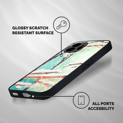 Winter Season Shockproof Hybrid Protection (Metal + TPU) Back Case Cover