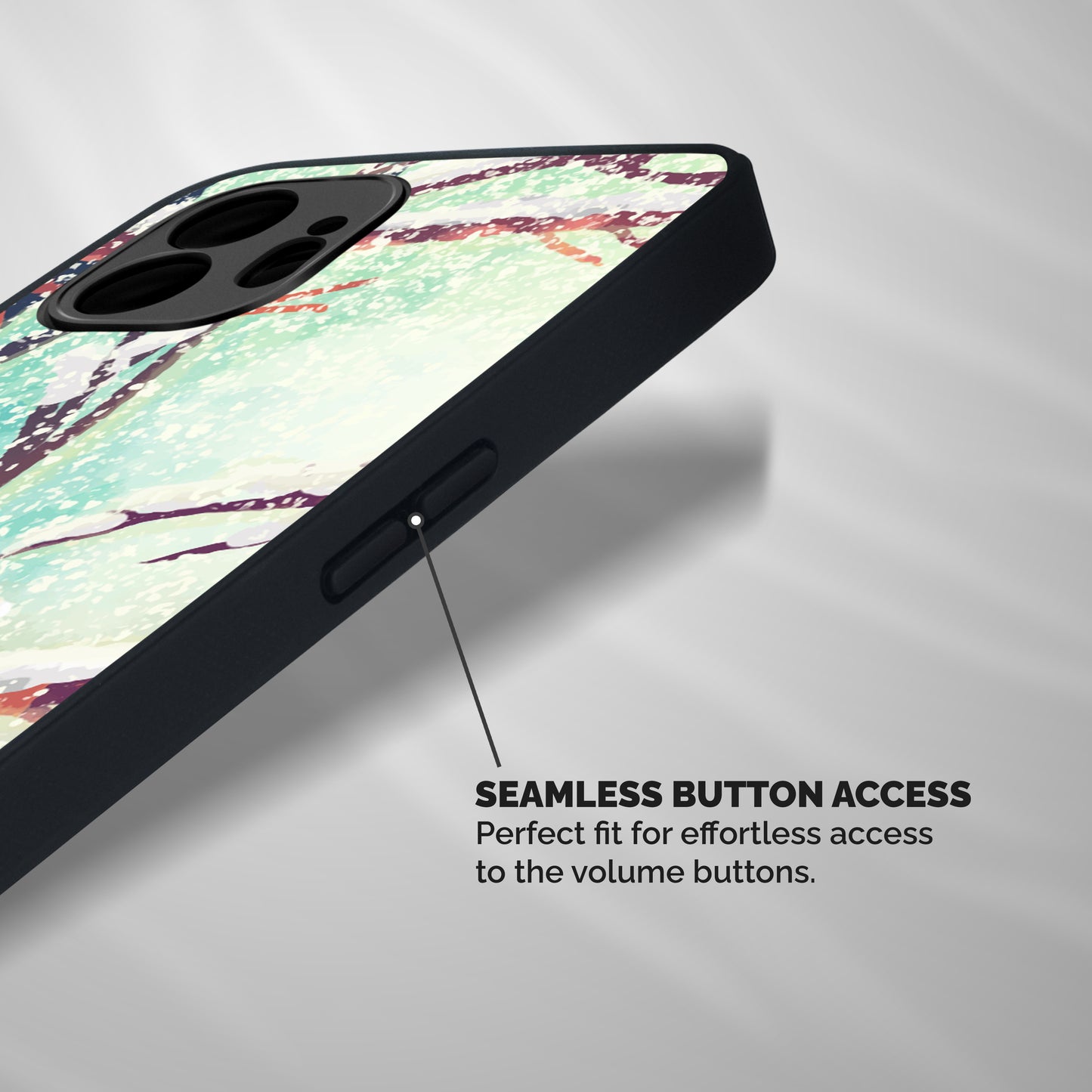 Winter Season Shockproof Hybrid Protection (Metal + TPU) Back Case Cover