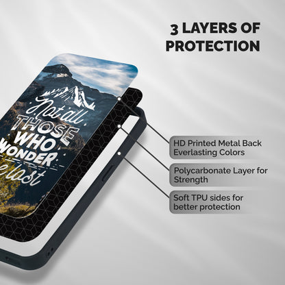 Wonder Lost Shockproof Hybrid Protection (Metal + TPU) Back Case Cover
