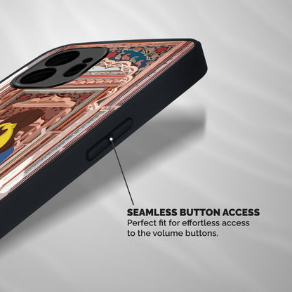 wonderful Girl Shockproof Hybrid Protection (Metal + TPU) Back Case Cover