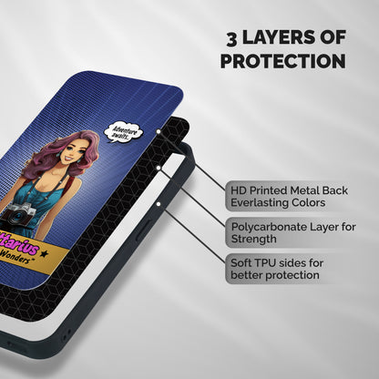 Wonderful Sagittarius Shockproof Hybrid Protection (Metal + TPU) Back Case Cover