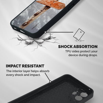 Wood And Snow Shockproof Hybrid Protection (Metal + TPU) Back Case Cover