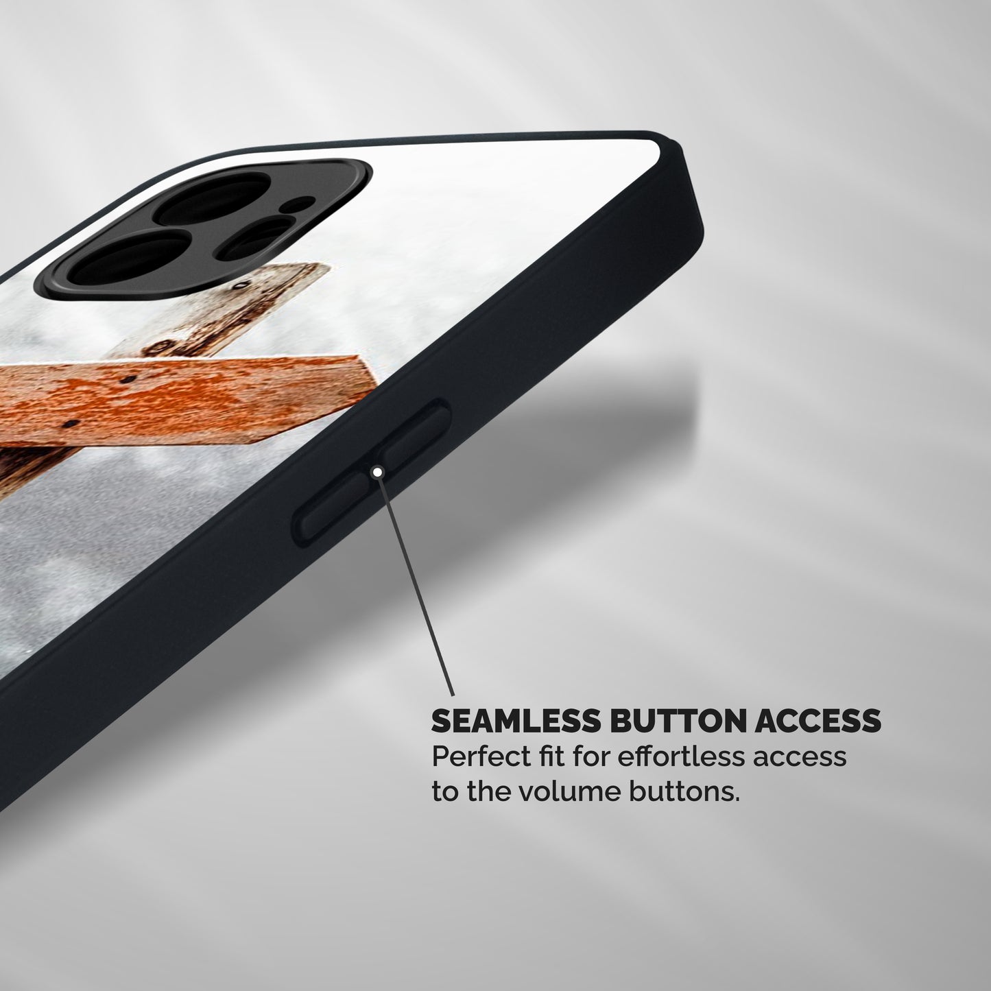Wood And Snow Shockproof Hybrid Protection (Metal + TPU) Back Case Cover