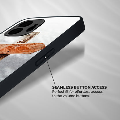 Wood And Snow Shockproof Hybrid Protection (Metal + TPU) Back Case Cover
