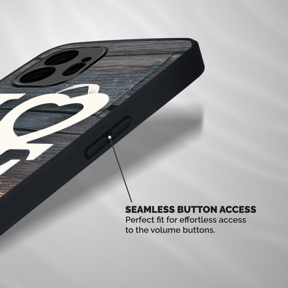 Wood Love Lock Shockproof Hybrid Protection (Metal + TPU) Back Case Cover