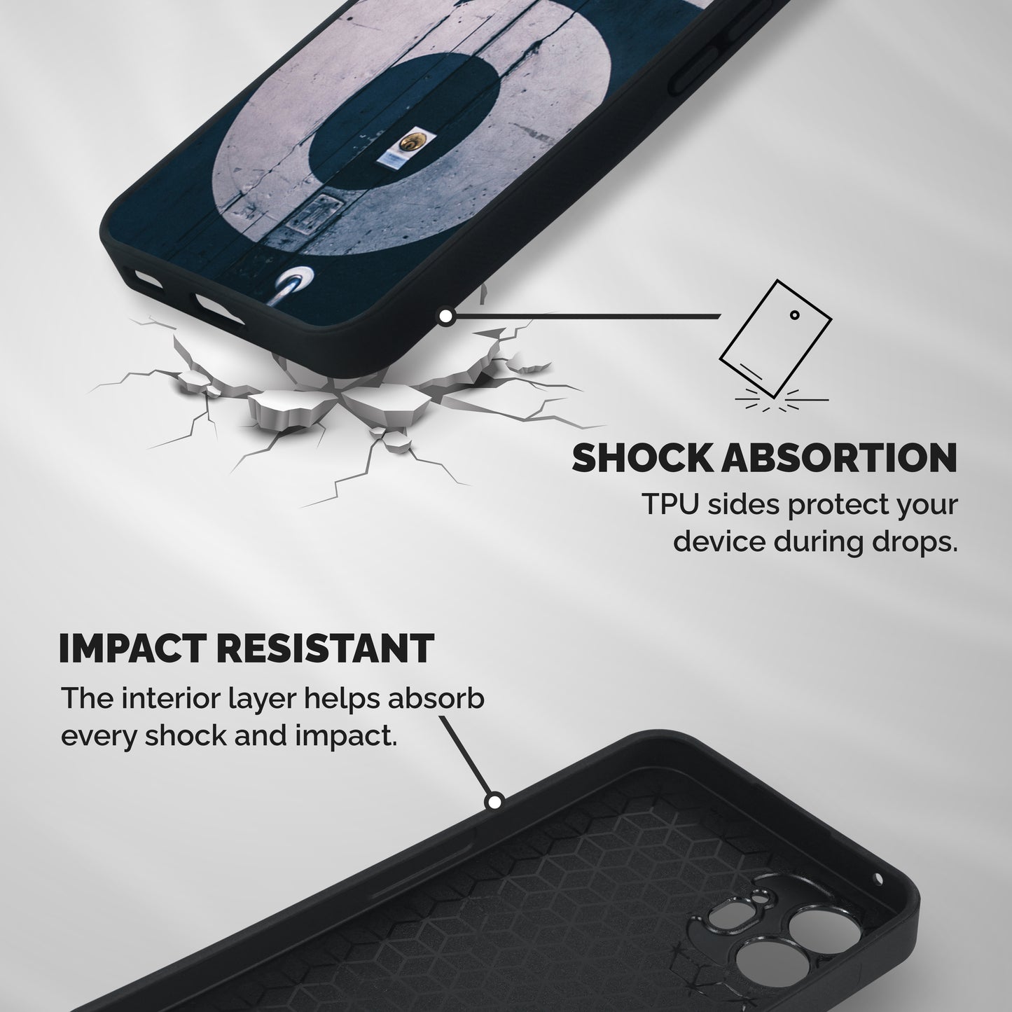 Wooden Six Shockproof Hybrid Protection (Metal + TPU) Back Case Cover
