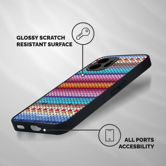 Woolen Shockproof Hybrid Protection (Metal + TPU) Back Case Cover