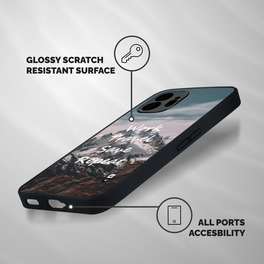 Work Travel Shockproof Hybrid Protection (Metal + TPU) Back Case Cover