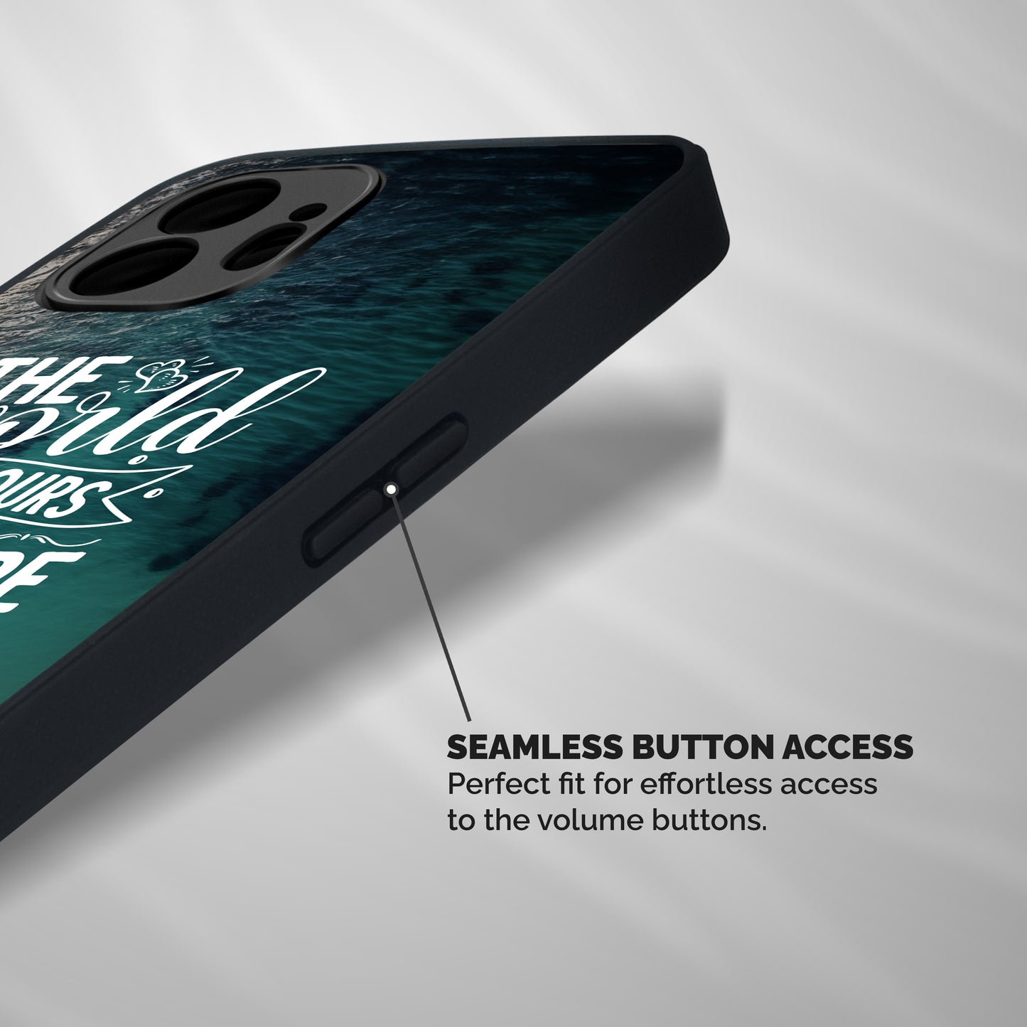 World To Explore Shockproof Hybrid Protection (Metal + TPU) Back Case Cover