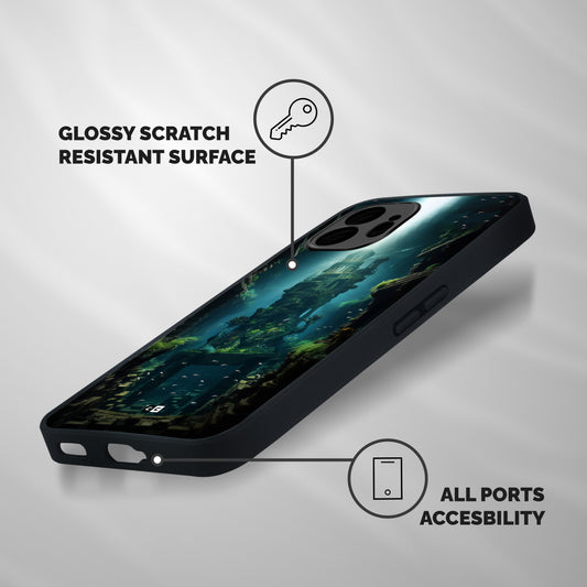 World Under Water Shockproof Hybrid Protection (Metal + TPU) Back Case Cover