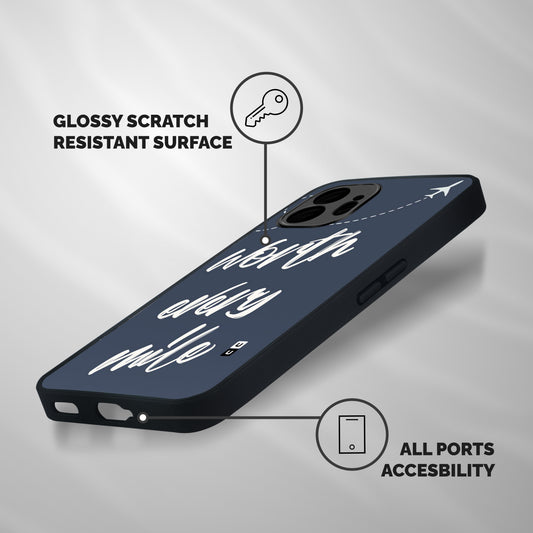 Worth Every Mile Shockproof Hybrid Protection (Metal + TPU) Back Case Cover