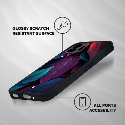 Wow Leaves Shockproof Hybrid Protection (Metal + TPU) Back Case Cover