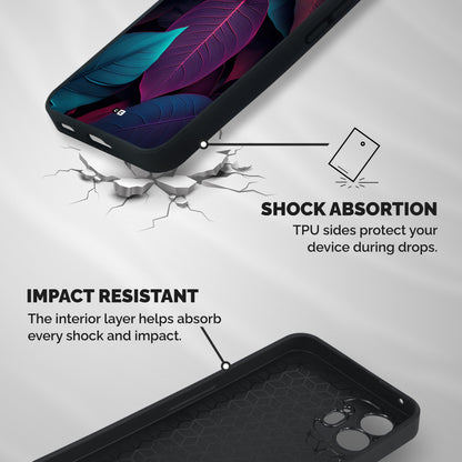 Wow Leaves Shockproof Hybrid Protection (Metal + TPU) Back Case Cover