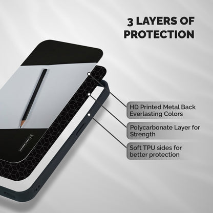Write Your Thoughts Shockproof Hybrid Protection (Metal + TPU) Back Case Cover