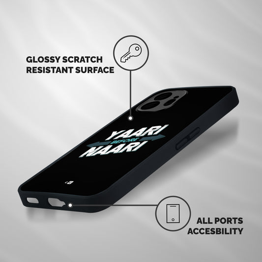 Yaari Naari Shockproof Hybrid Protection (Metal + TPU) Back Case Cover
