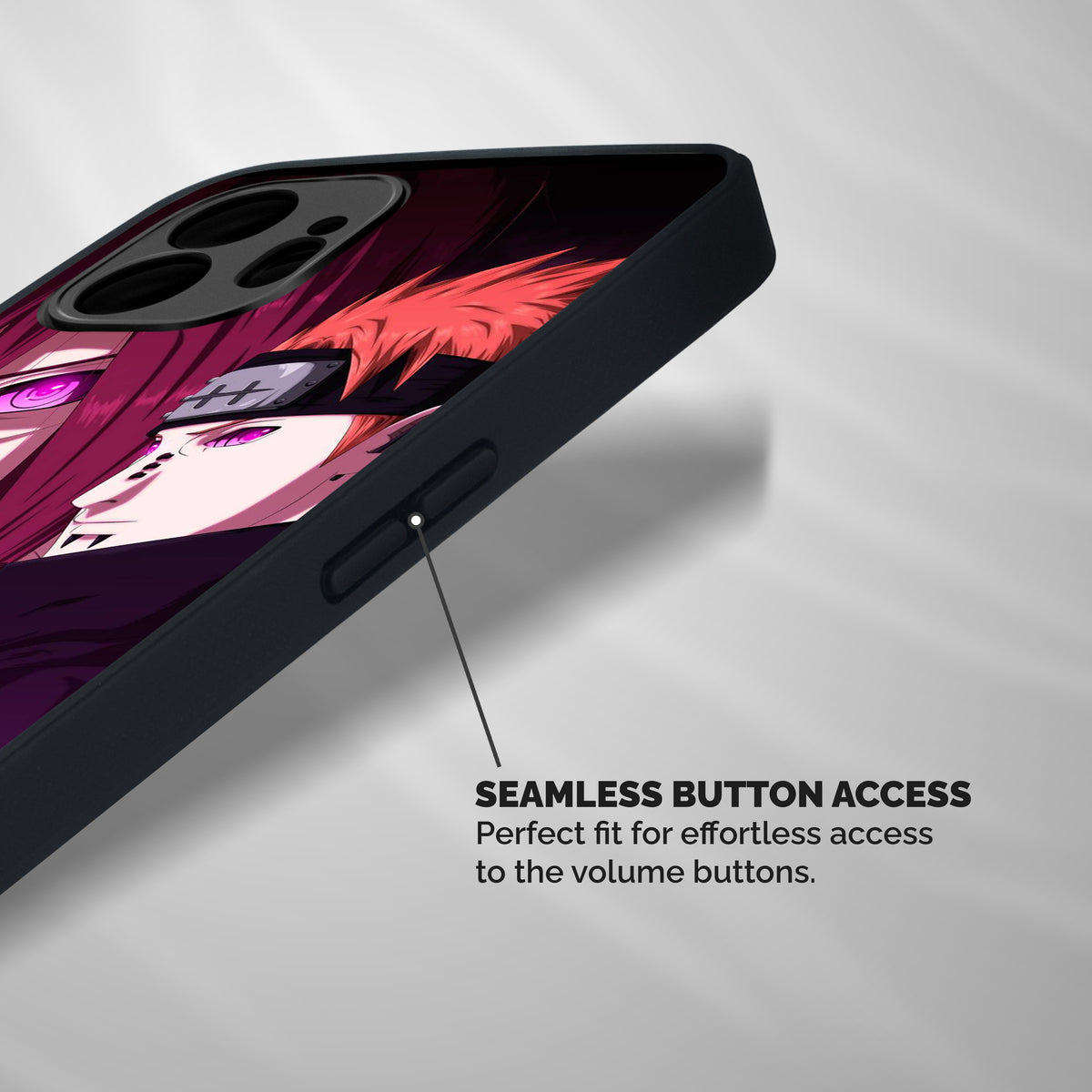 Yahiko With Nagato Shockproof Hybrid Protection (Metal + TPU) Back Case Cover