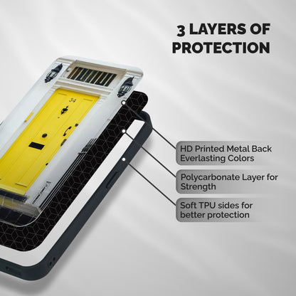 Yellow Door Shockproof Hybrid Protection (Metal + TPU) Back Case Cover