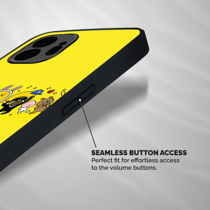 Yellow Friends Shockproof Hybrid Protection (Metal + TPU) Back Case Cover