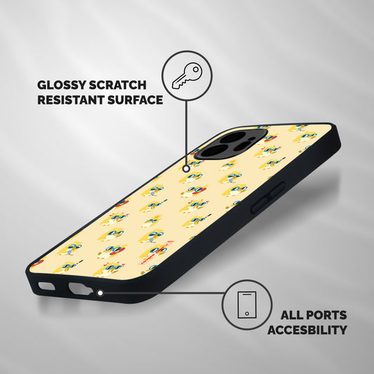 Yellow Parrot Shockproof Hybrid Protection (Metal + TPU) Back Case Cover