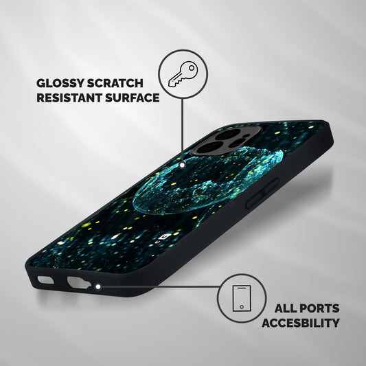 Yellow Rain Shockproof Hybrid Protection (Metal + TPU) Back Case Cover