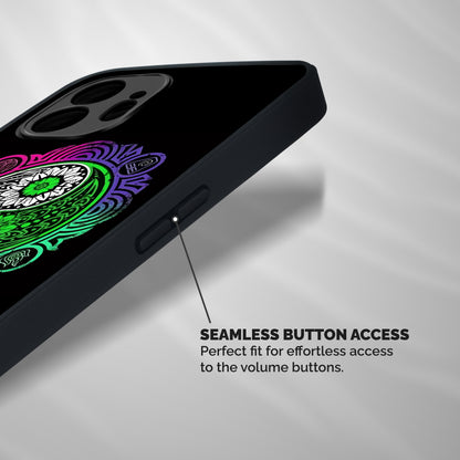 Yin and Yang Colorful Mandala Shockproof Hybrid Protection (Metal + TPU) Back Case Cover