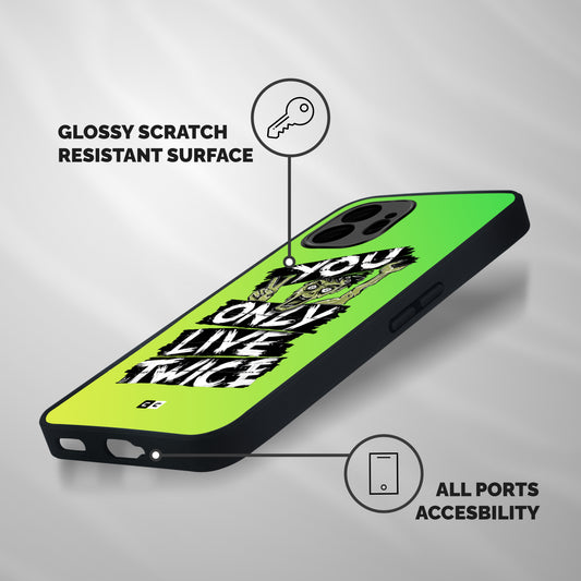 Yolo Zombie Shockproof Hybrid Protection (Metal + TPU) Back Case Cover