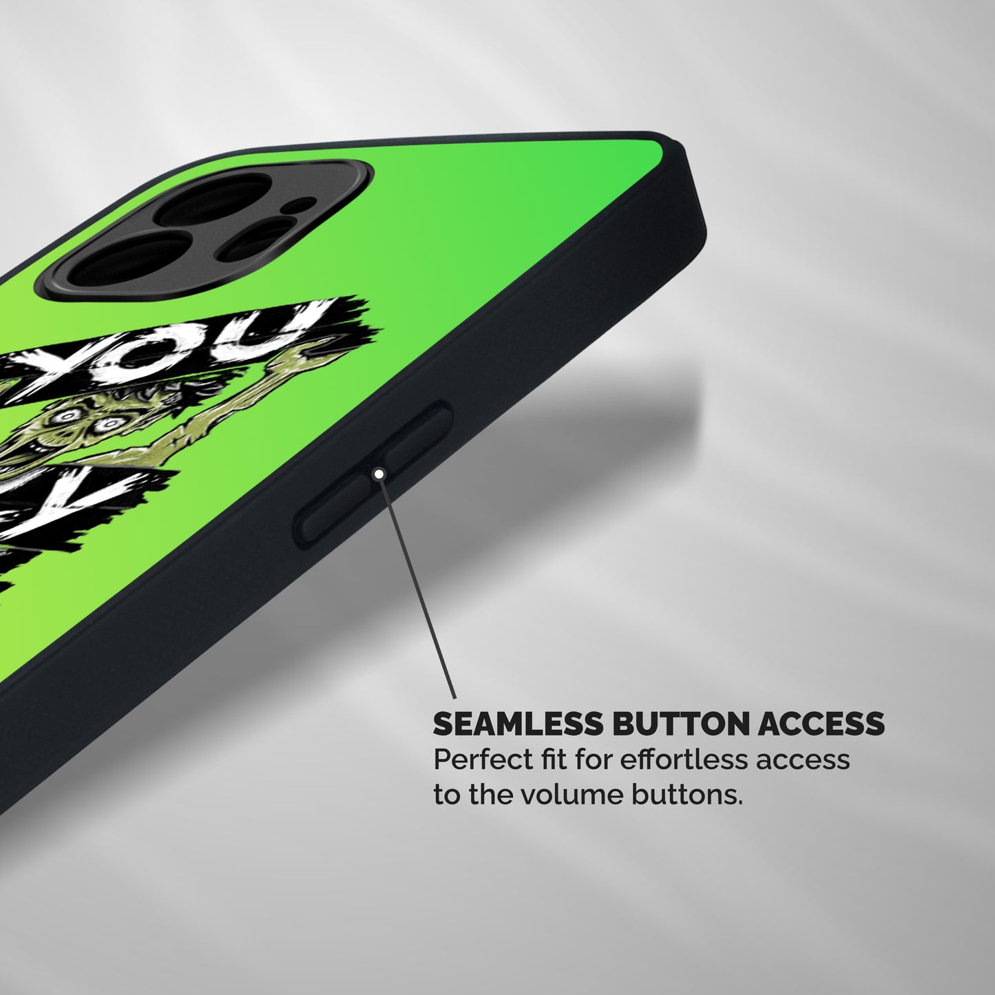 Yolo Zombie Shockproof Hybrid Protection (Metal + TPU) Back Case Cover