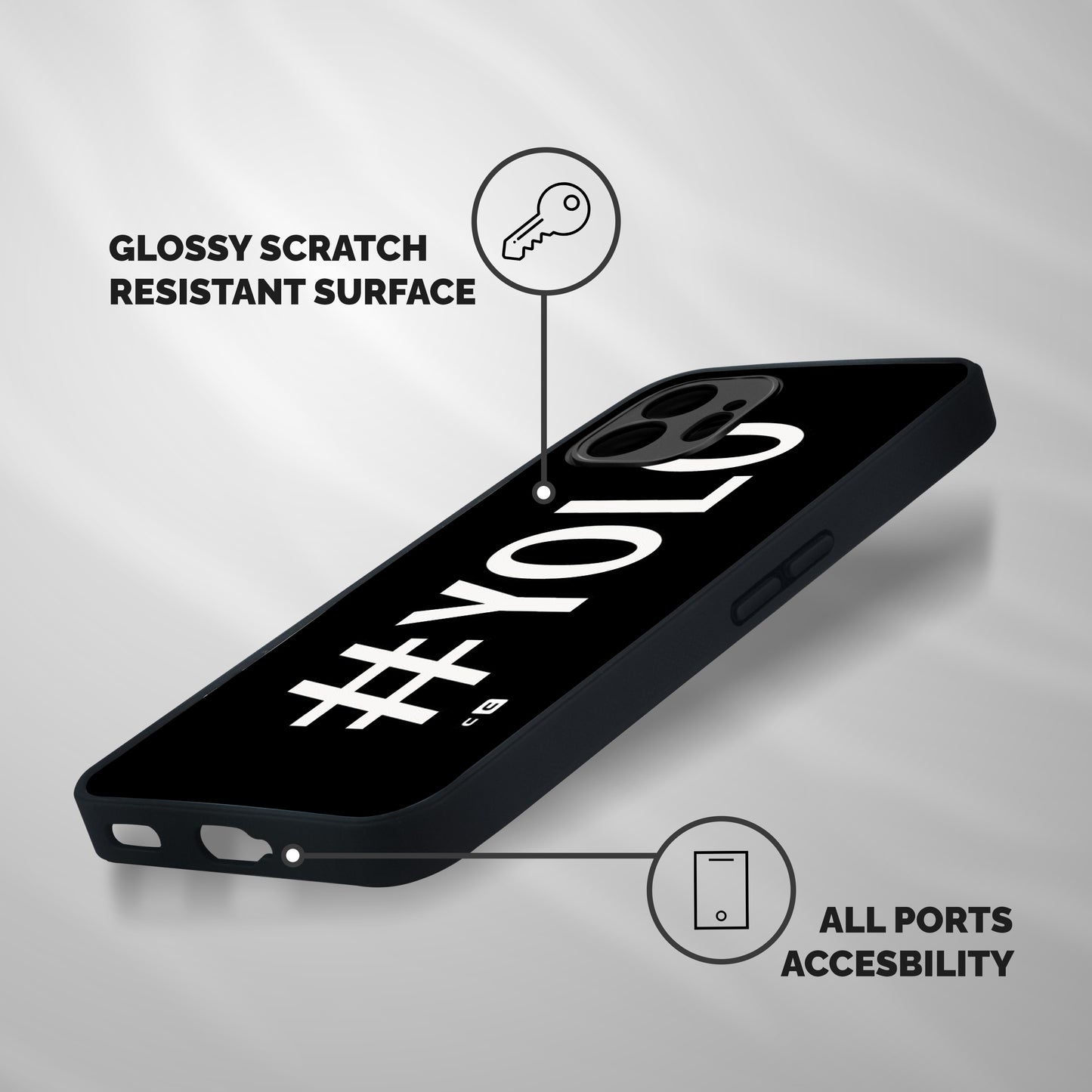 Yolo Shockproof Hybrid Protection (Metal + TPU) Back Case Cover