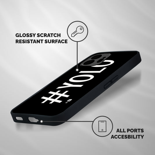 Yolo Shockproof Hybrid Protection (Metal + TPU) Back Case Cover