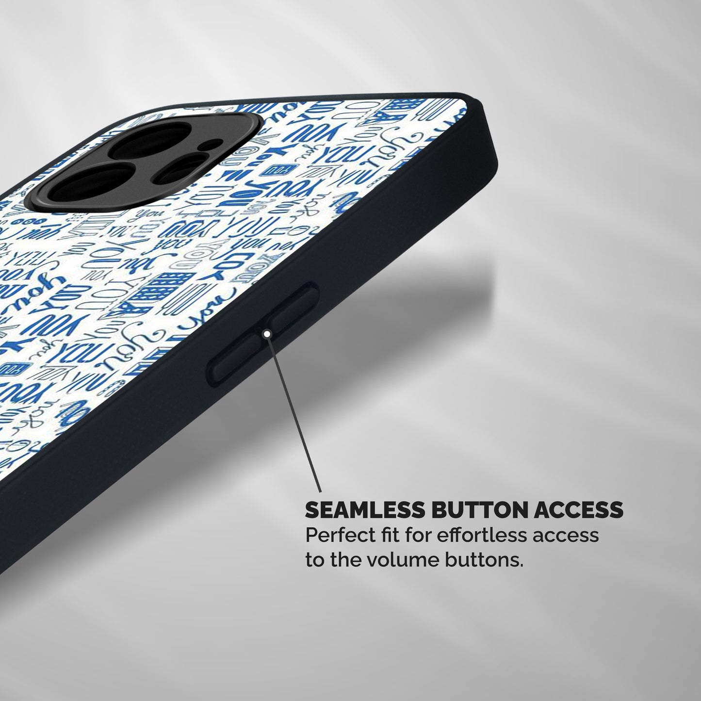 You Pattern Shockproof Hybrid Protection (Metal + TPU) Back Case Cover