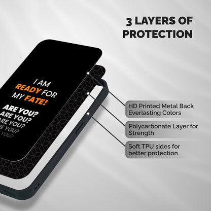 You Ready Shockproof Hybrid Protection (Metal + TPU) Back Case Cover