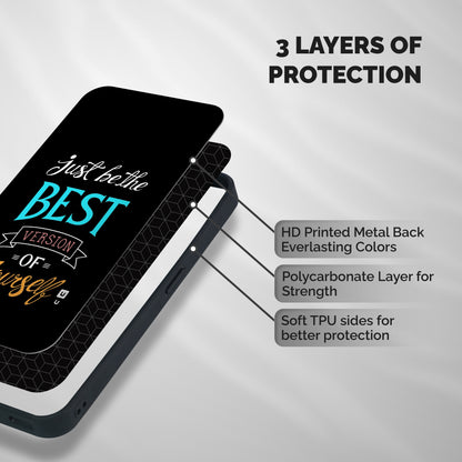 Your Best Version Shockproof Hybrid Protection (Metal + TPU) Back Case Cover