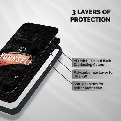 Yourself Shade Shockproof Hybrid Protection (Metal + TPU) Back Case Cover