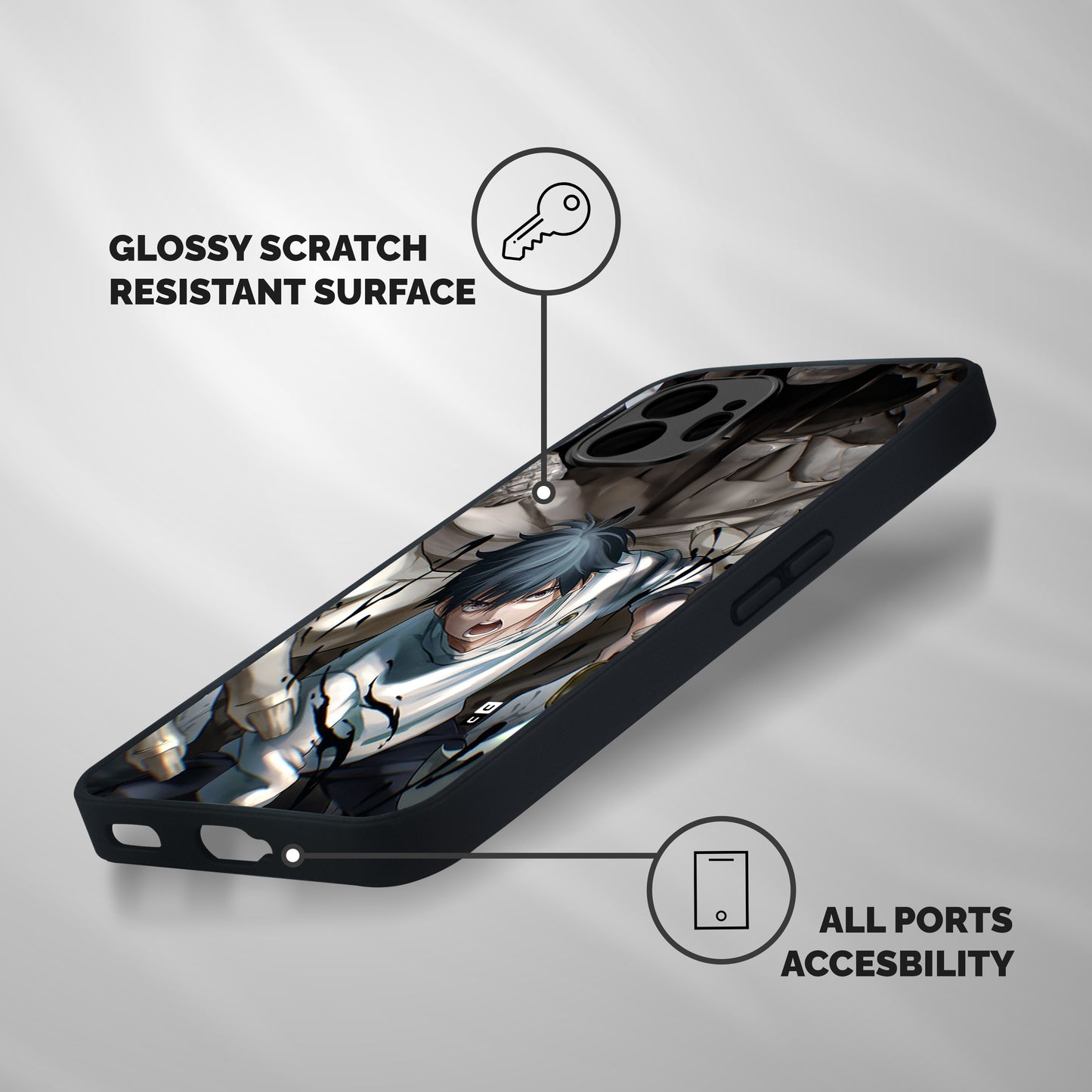 Yuta in the Battle Shockproof Hybrid Protection (Metal + TPU) Back Case Cover