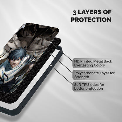Yuta in the Battle Shockproof Hybrid Protection (Metal + TPU) Back Case Cover
